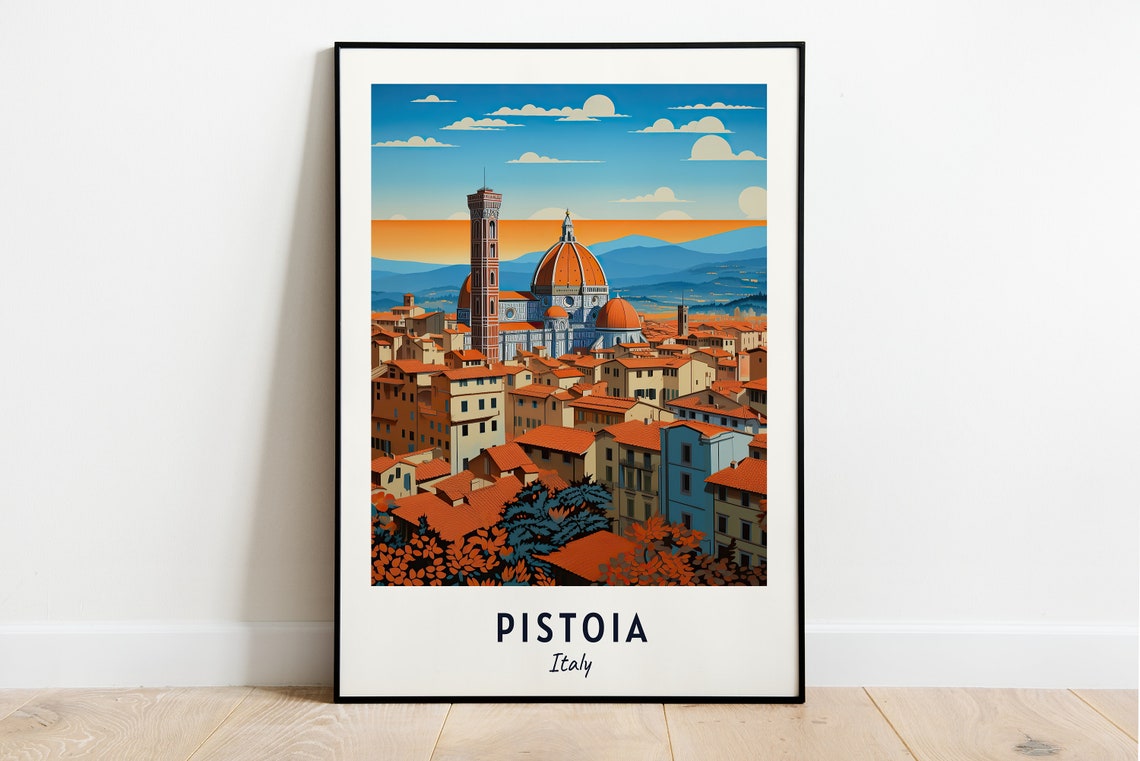 Pistoia Travel Print Wall Art Pistoia Italy City Print Pistoia Travel Gift Pistoia City Poster Travel Gift Wall Art