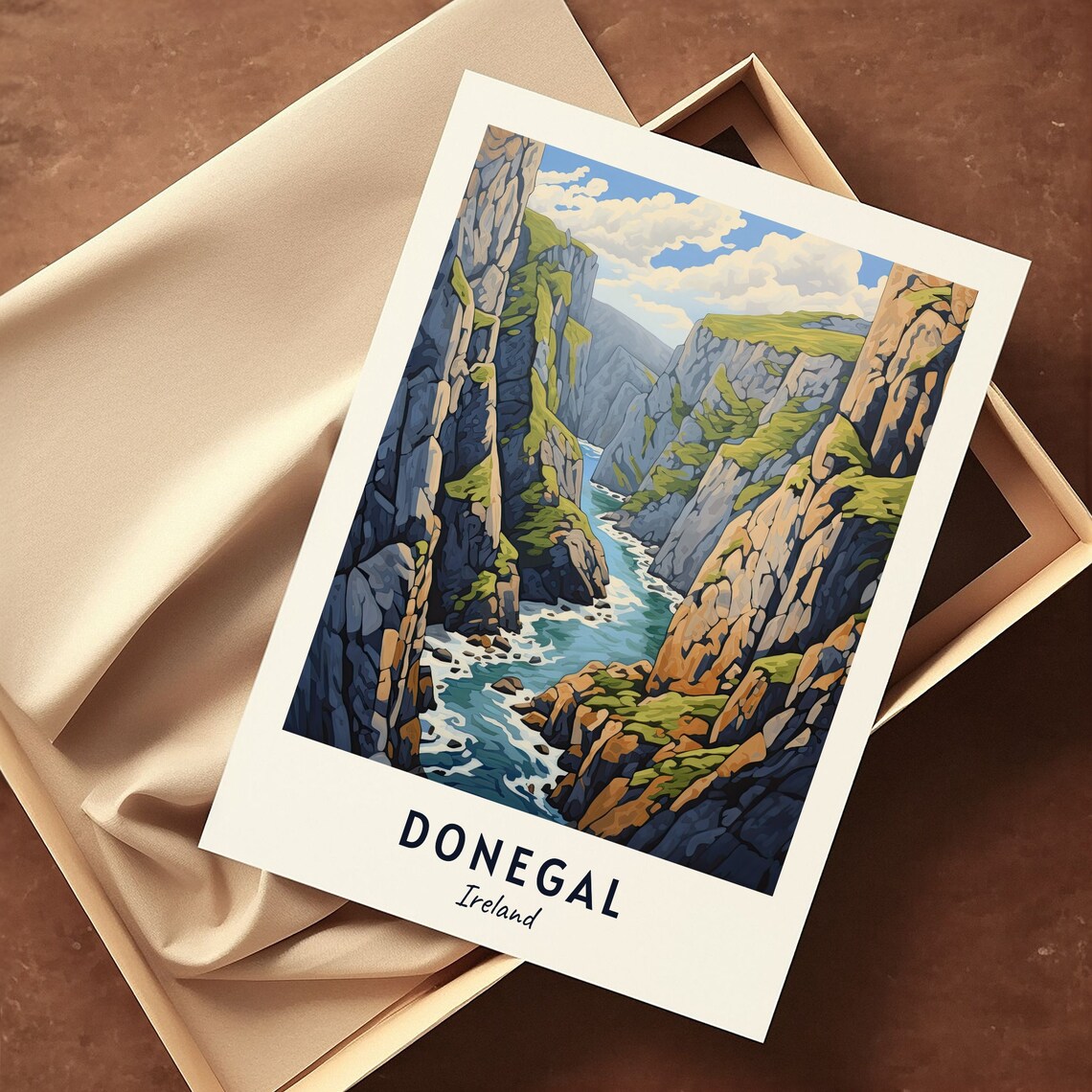Slieve League Sea Cliffs Wild Atlantic Donegal Ireland Travel Poster - Image 3