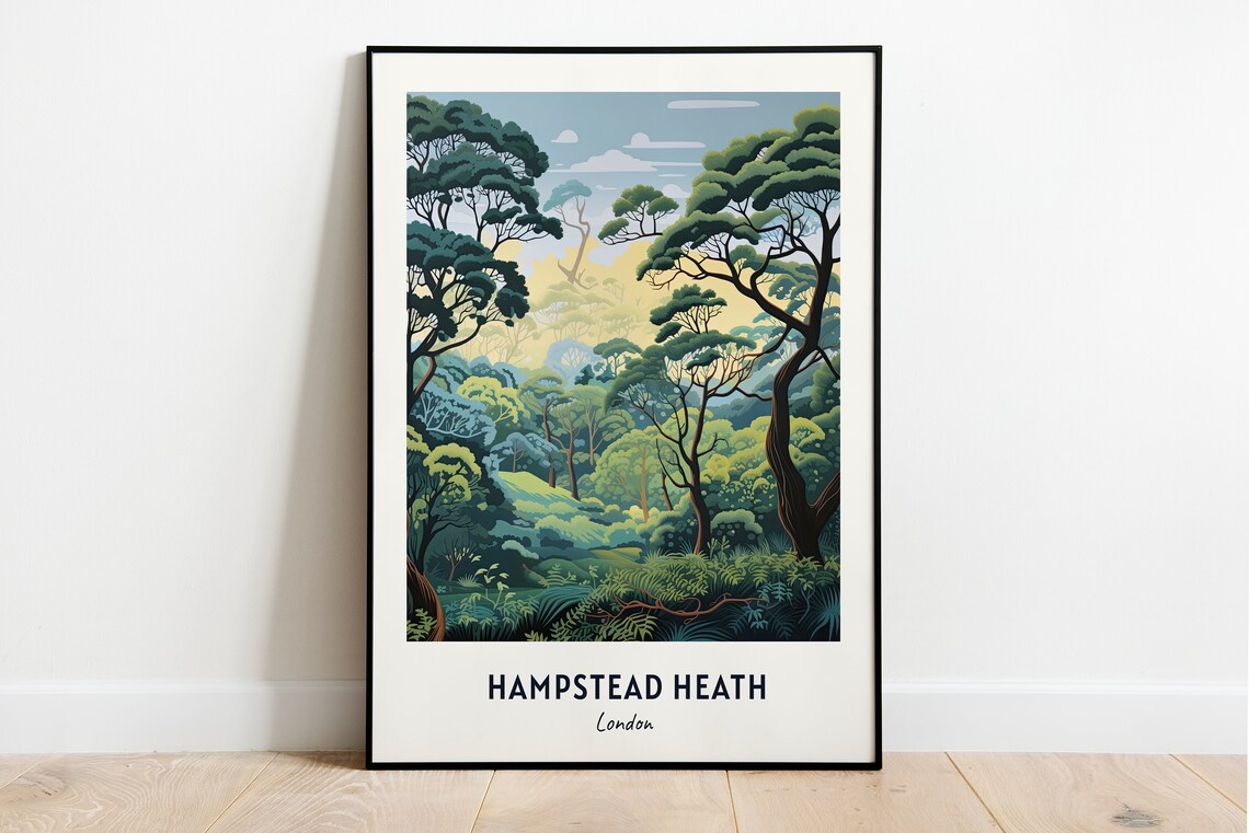 Hampstead Heath London Ancient Woodland In Fresh Green Poster