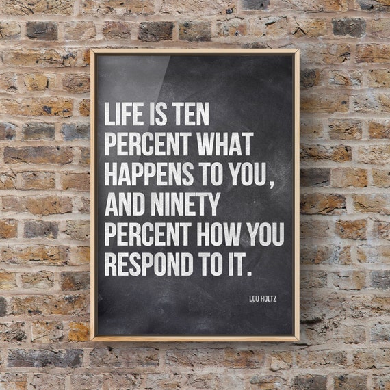 Lou Holz Quote, Sports Quote Art Print