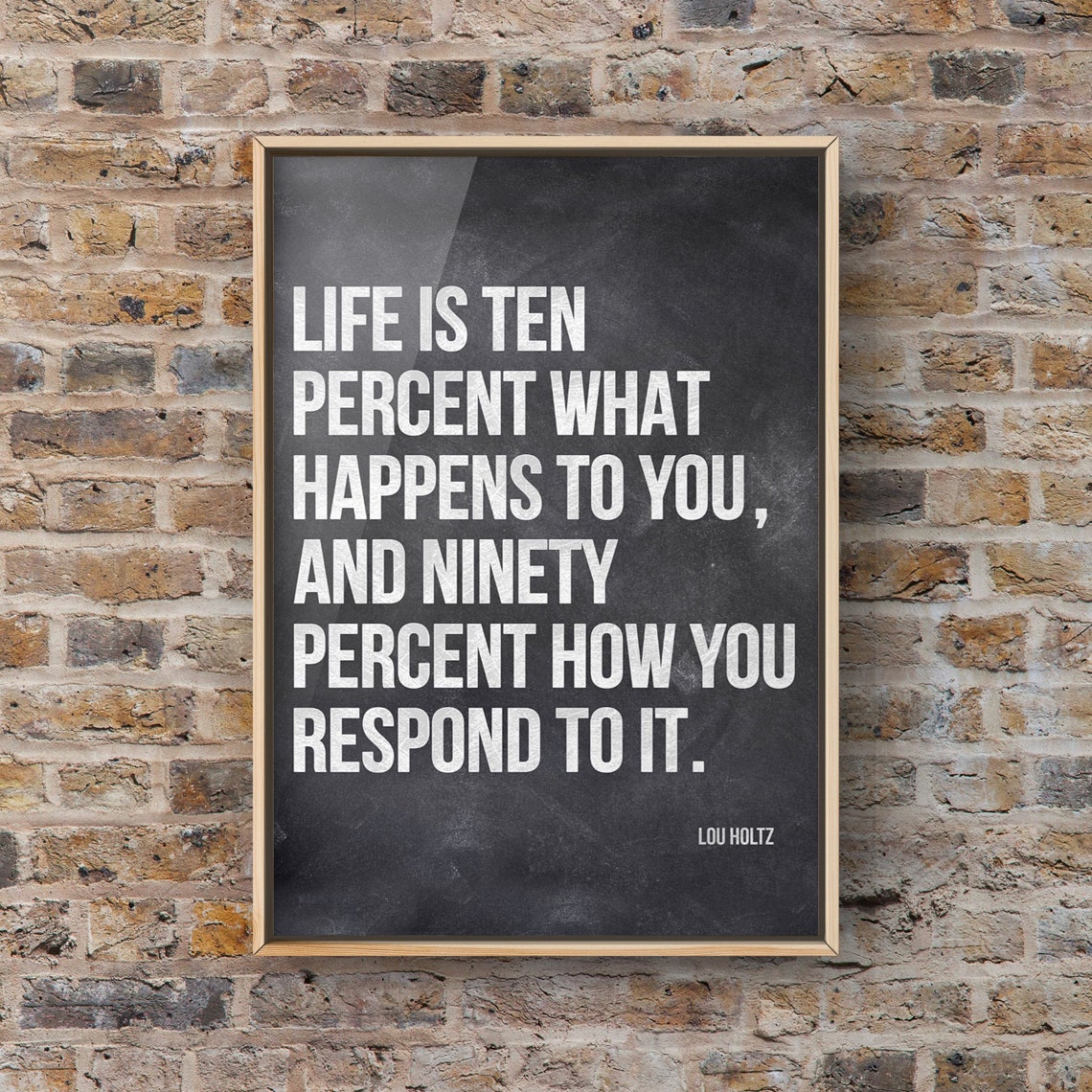 Lou Holz Quote, Sports Quote Art Print