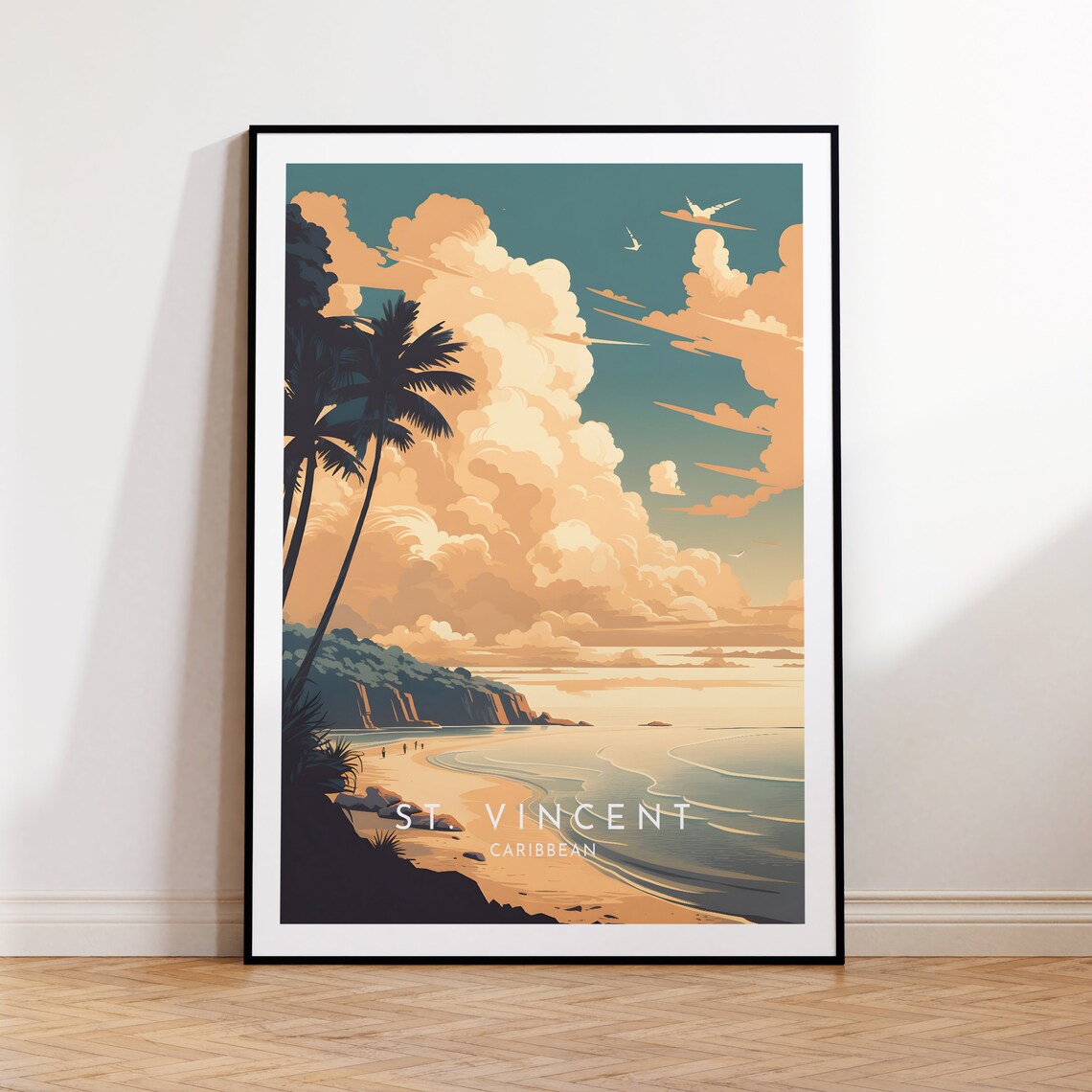 St Vincent Travel Poster, Caribbean Home Decor