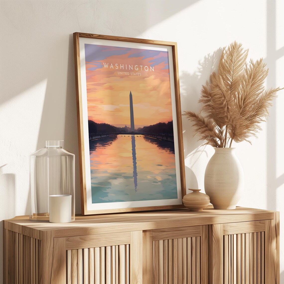 Washington Travel Poster, United States Home Decor - Image 2