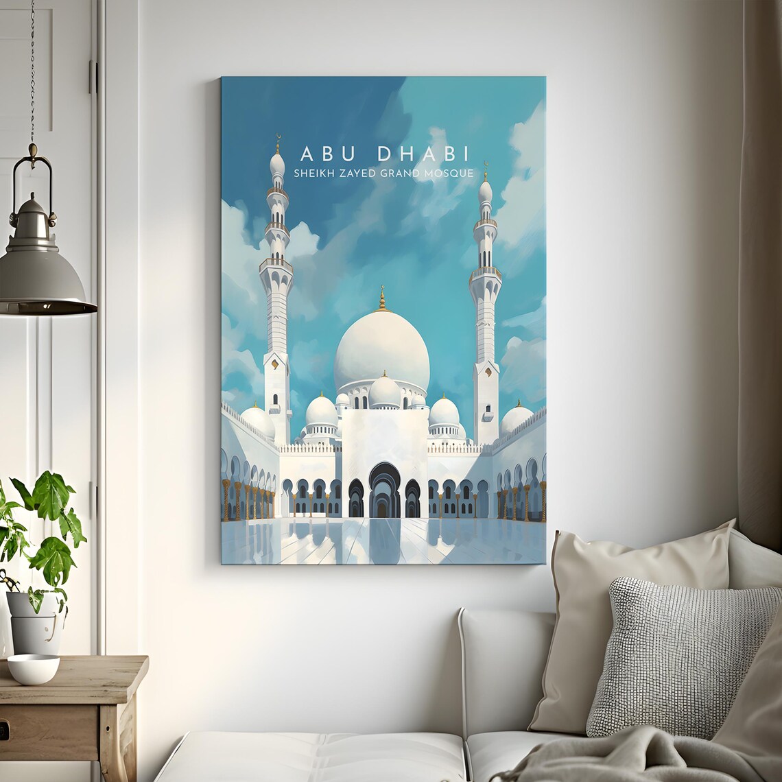 Abu Dhabi Travel Poster, Sheikh Zayed Grand Mosque - Image 3