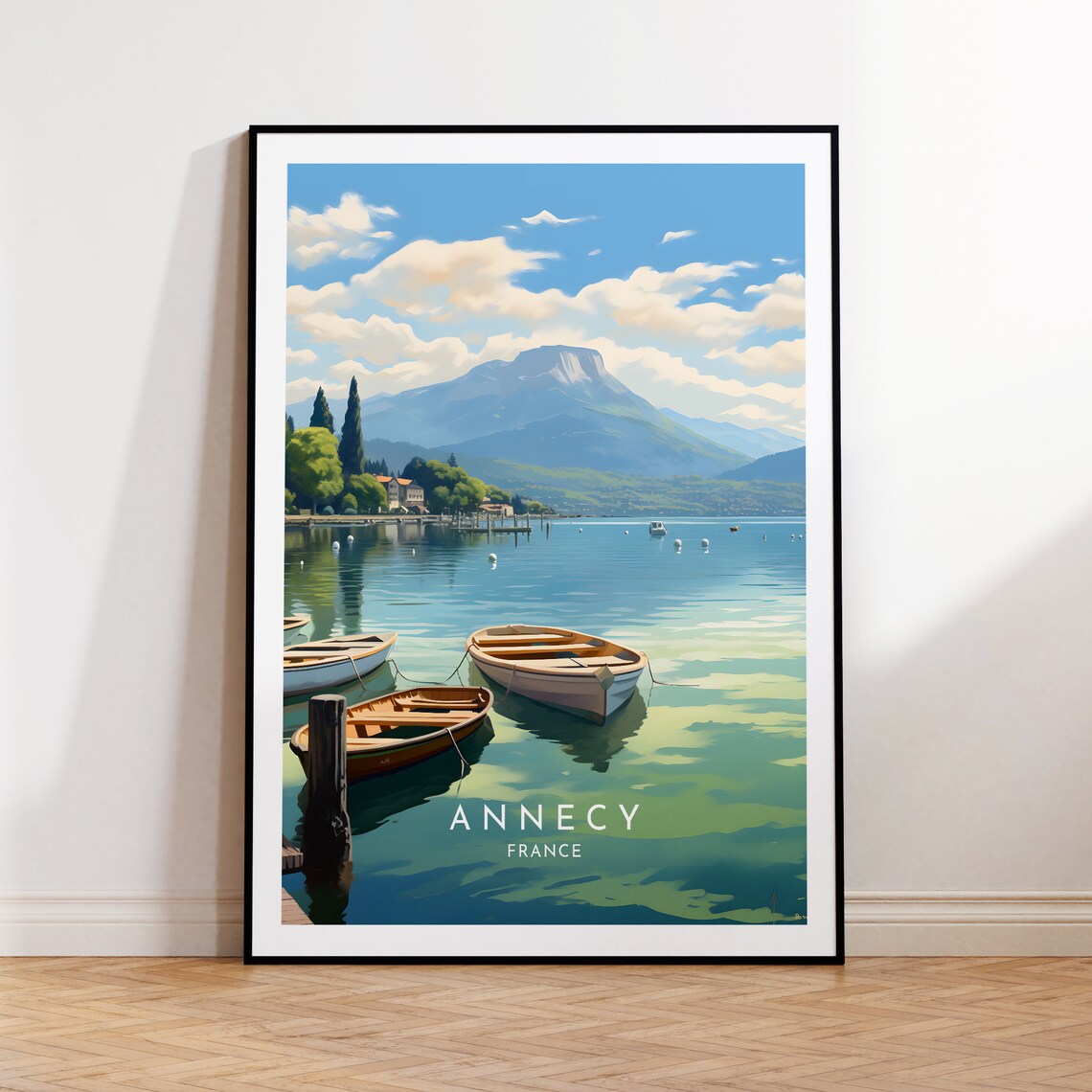Annecy Travel Poster, France Home Decor Print