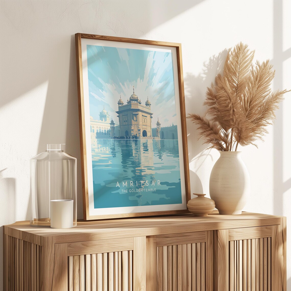 Amritsar Travel Poster, Golden Temple India - Image 2