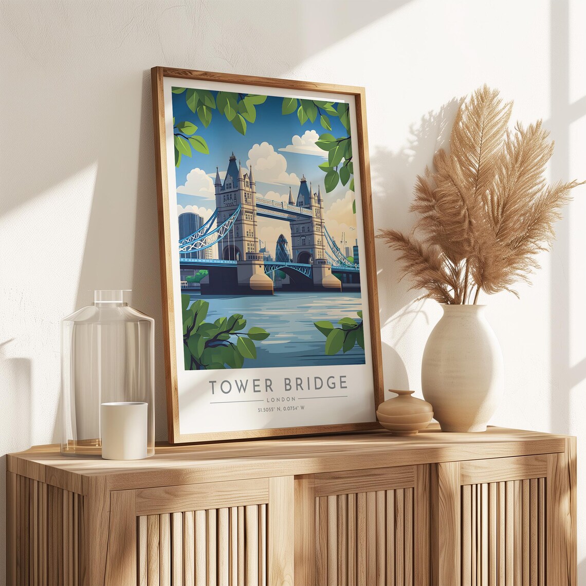 Tower Bridge Travel Poster, London Travel Poster - Image 3