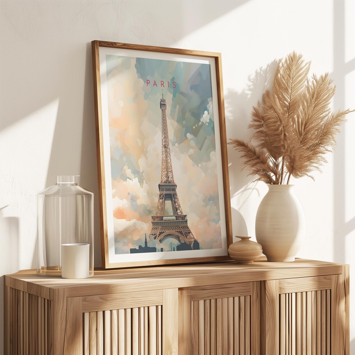 Paris Travel Poster, Eiffel Tower France Home Decor - Image 2