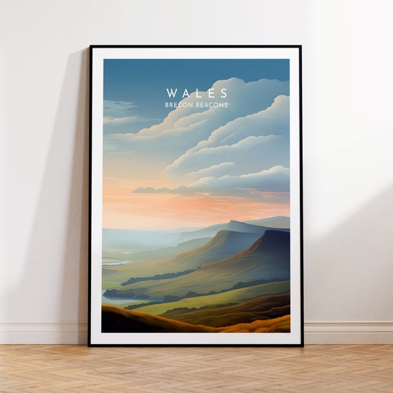 Brecon Beacon Home Decor Travel Poster