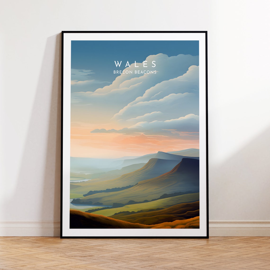 Brecon Beacon Home Decor Travel Poster
