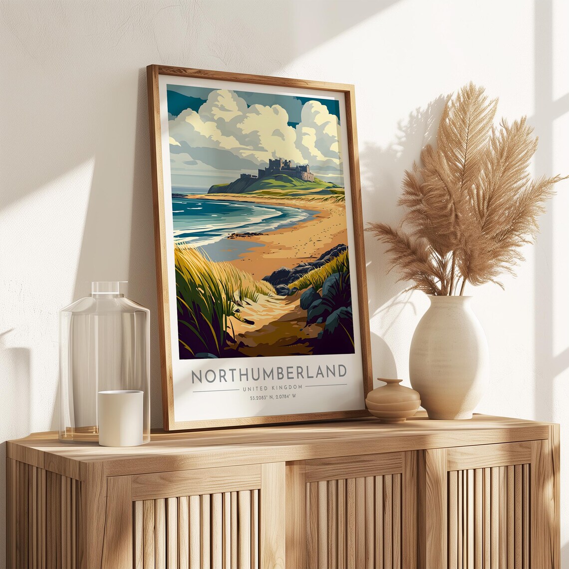 Northumberland Travel Poster, England Travel Poster - Image 3