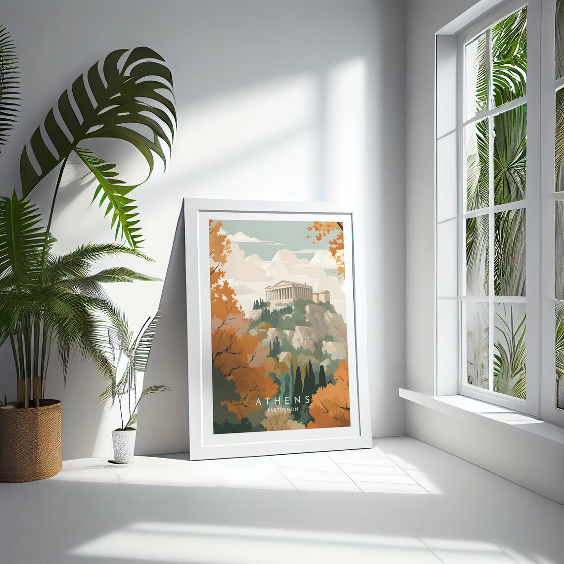 Parthenon Travel Poster, Athens Home Decor - Image 4