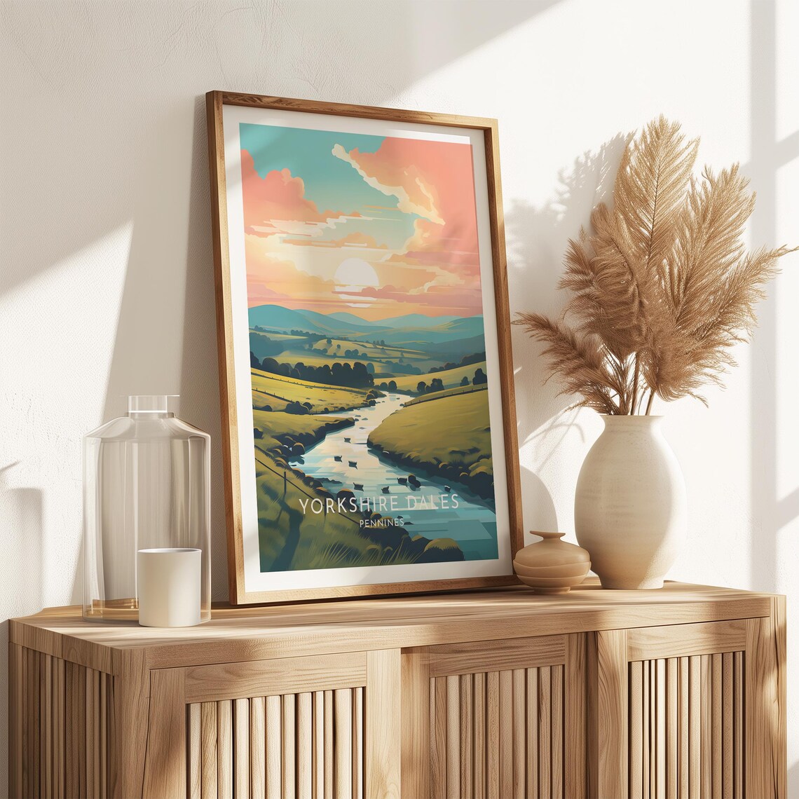 Yorkshire Dales Travel Poster, England Pennines - Image 2