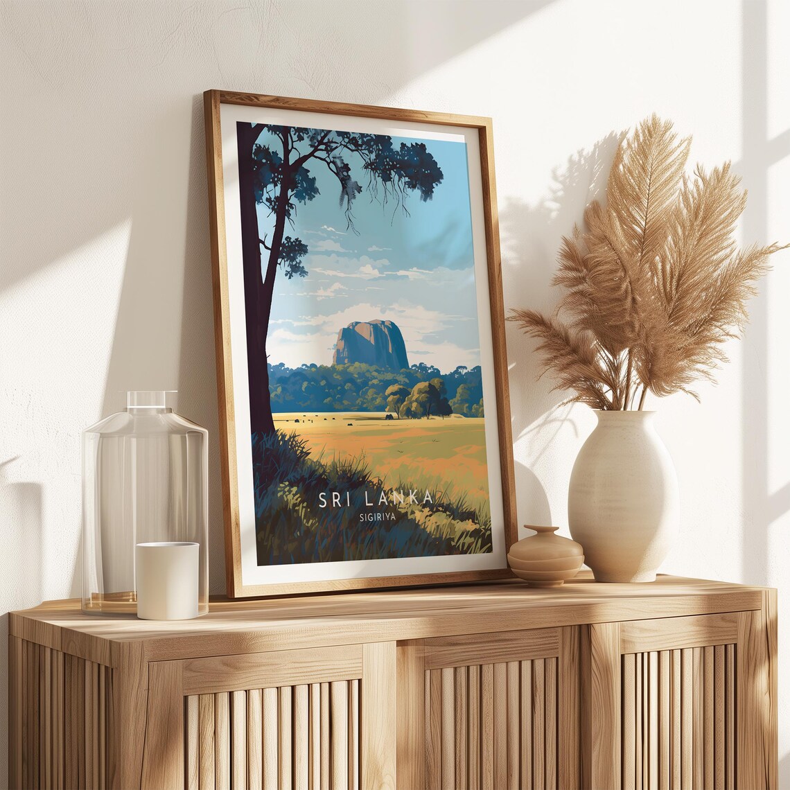 Sigiriya Travel Poster, Sri Lanka Home Decor - Image 2