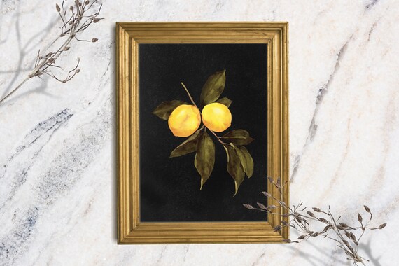 Lemon Art Print Unframed Print Oil Print Still Life Original Small Still Life Painting Print Lemon Art Print Fruit Art Print