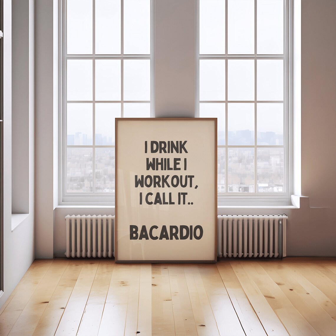 You Don't Need Fun To Have Alcohol Typography Poster - Image 2