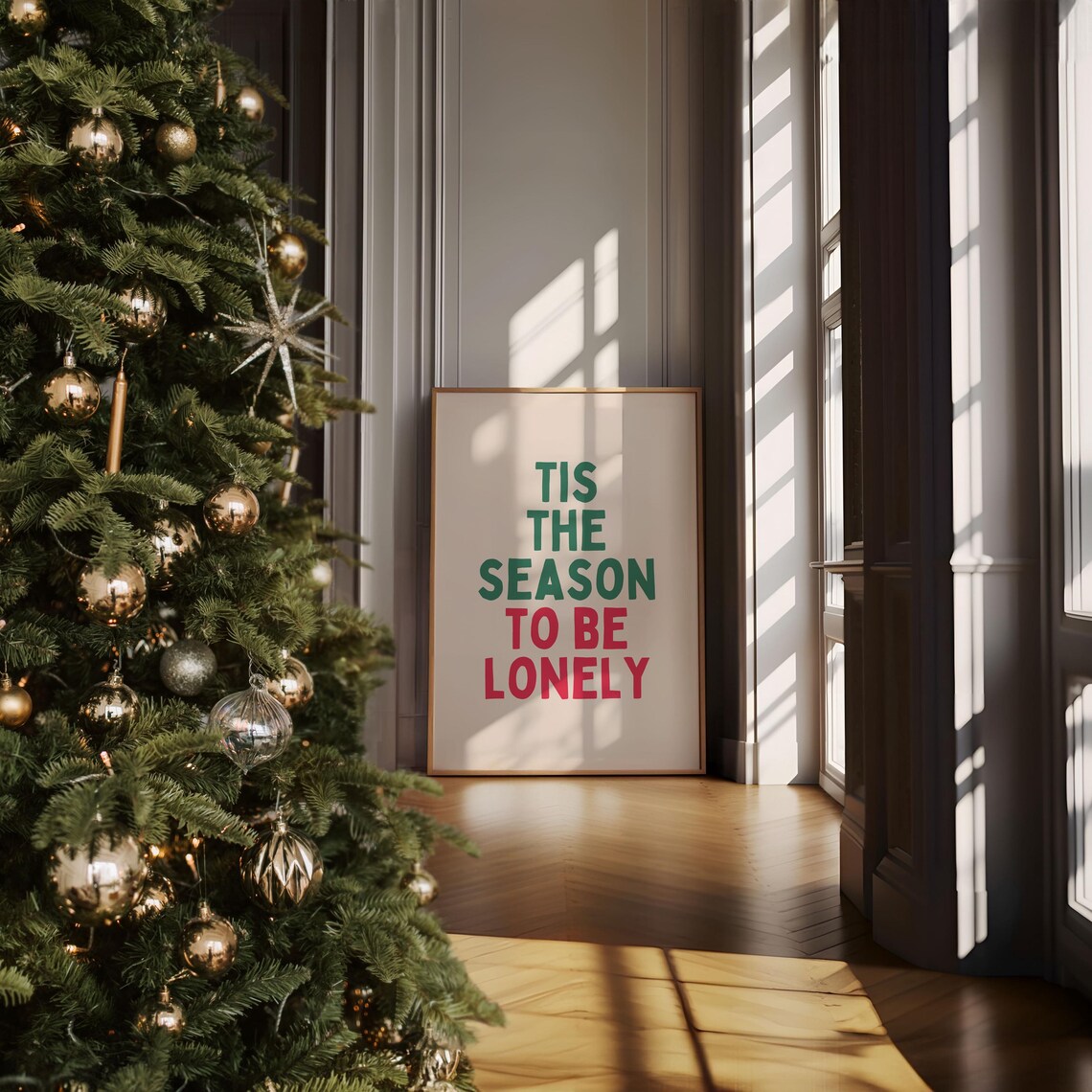 Dreaming Of A White Christmas Wine Glass Red Holiday Pun Poster - Image 3
