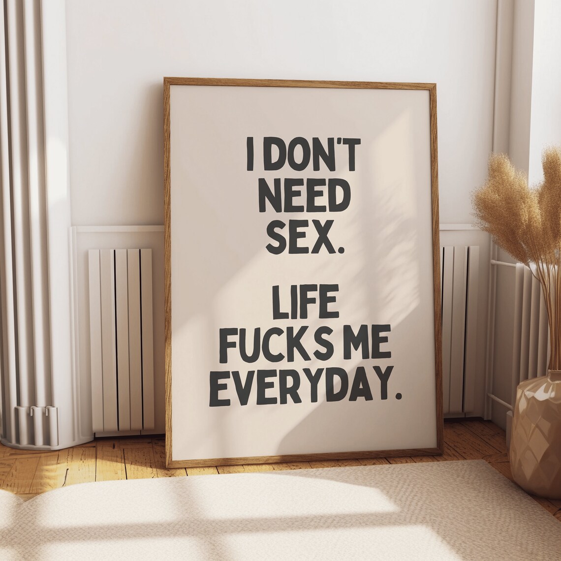 Funny Wall Art Print Dopamine Decor Lets Fucking Go - Image 2