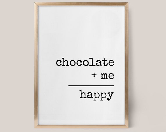 Chocolate Wall Art Chocolate Wall Prints Chocolate Lover Gift Chocolate Art Teen Gifts Funny Teen Girl Room Decor Art