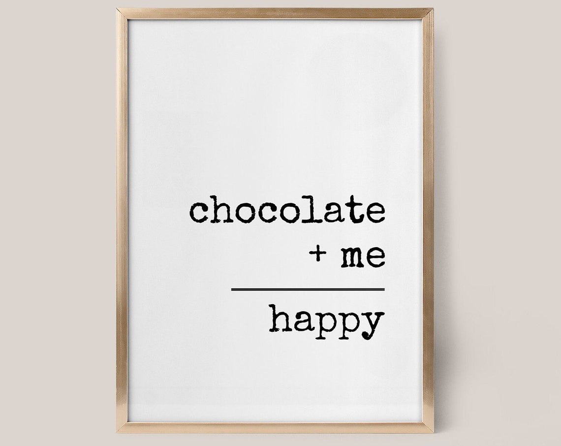 Chocolate Wall Art Chocolate Wall Prints Chocolate Lover Gift Chocolate Art Teen Gifts Funny Teen Girl Room Decor Art