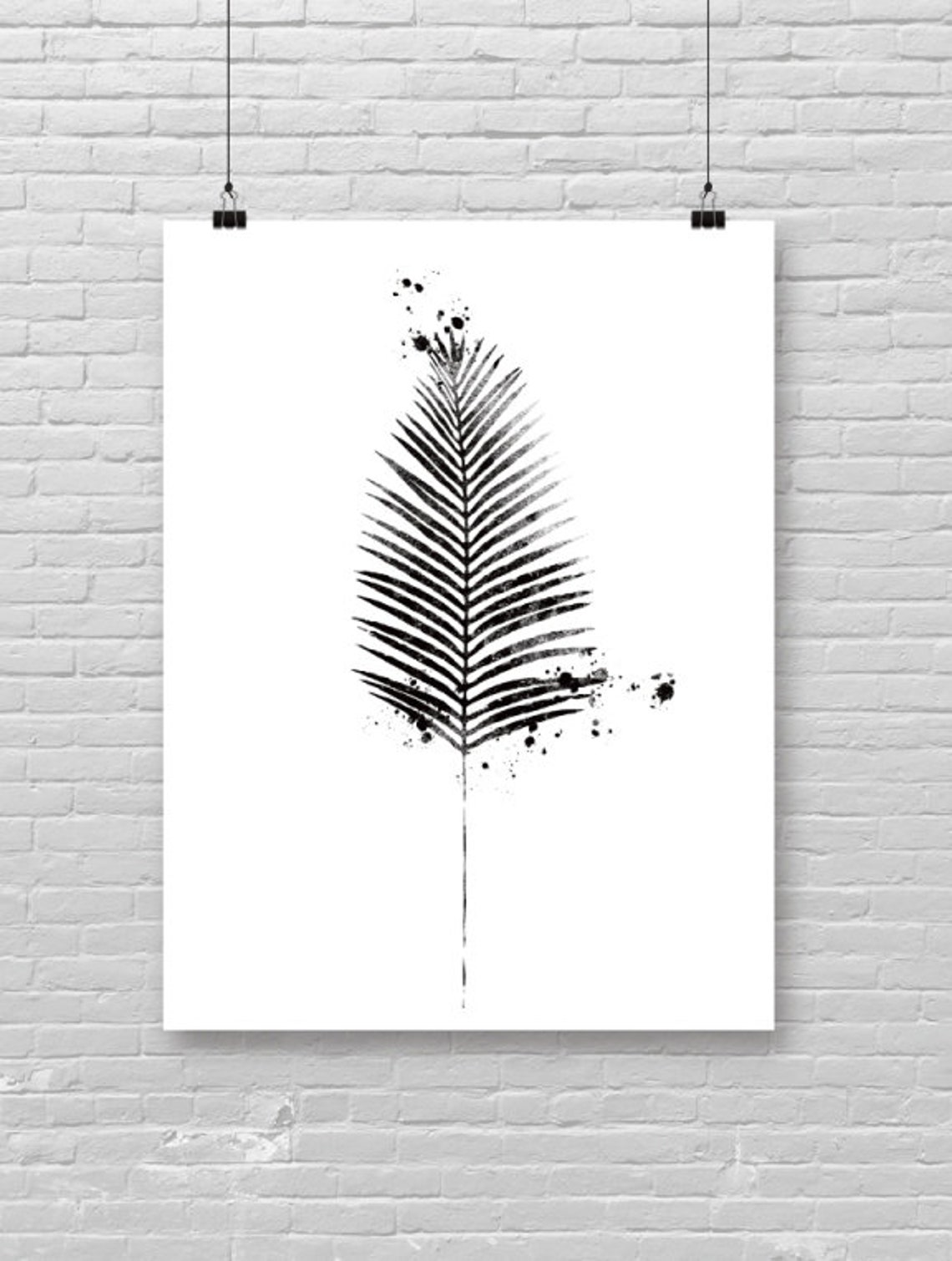 Areca Palm Poster Tropical Leaf Minimalist Wall Decor Botanical Leaves Modern Art Print
