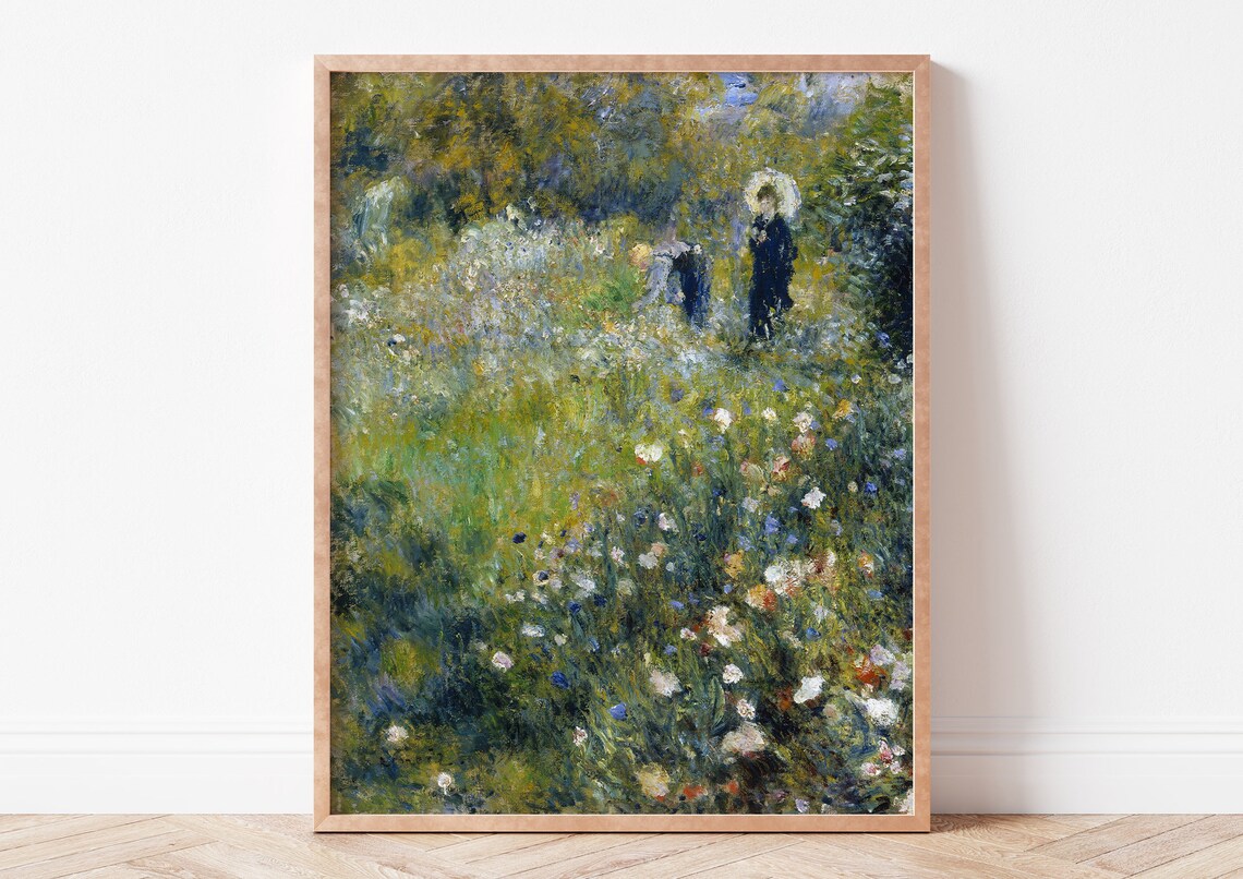 Woman With a Parasol by Pierre Auguste Renoir, Art Print