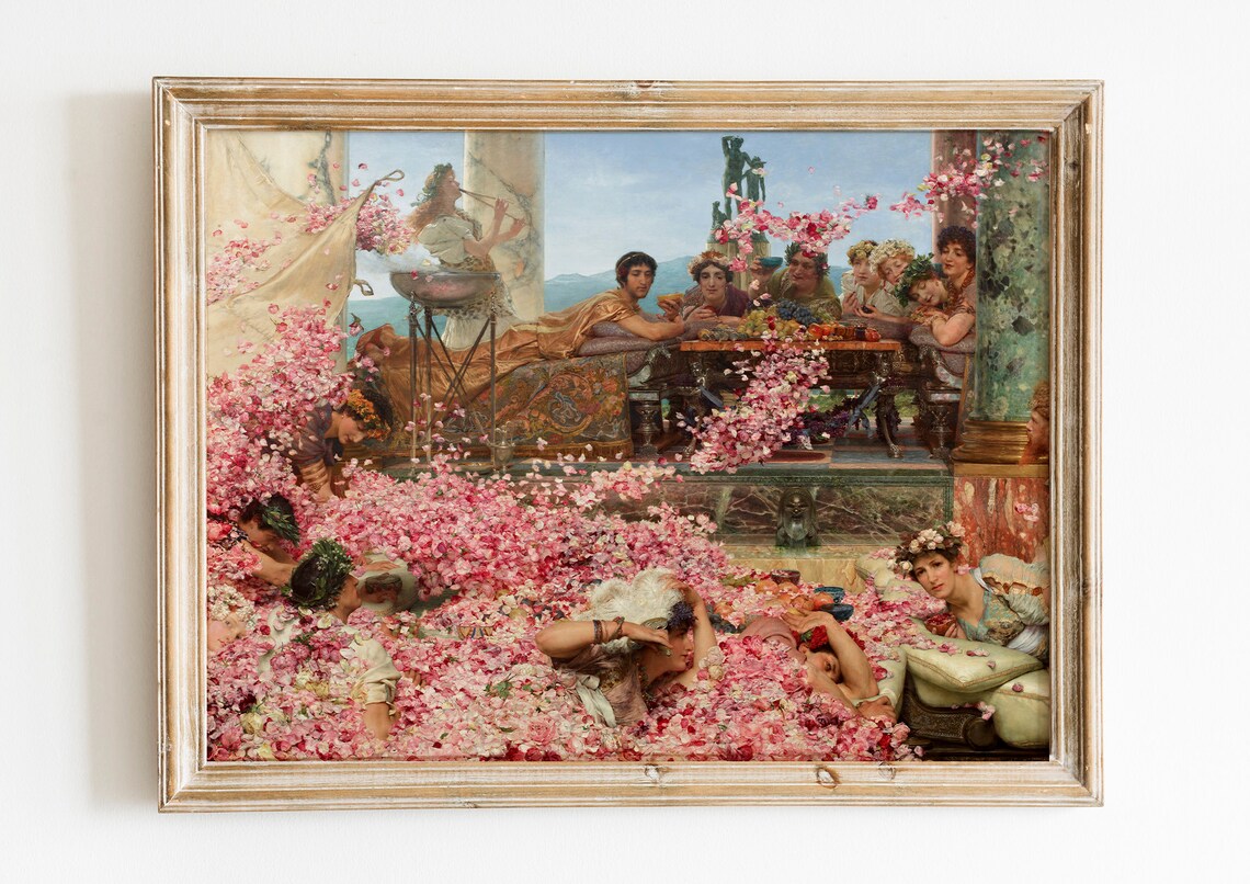 Lawrence Alma-Tadema Roses Of Heliogabalus Pink Petal Feast Poster
