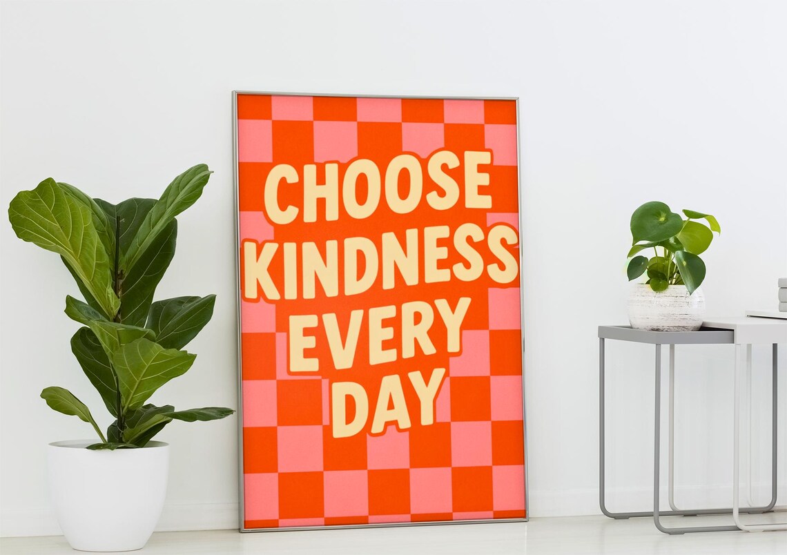 Motivational Quote Print Classroom Poster Retro Inspirational Decor