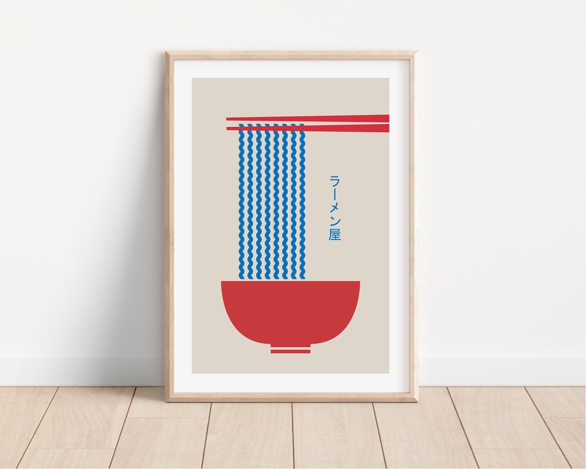 Japanese Ramen Art Print, Ramen Lover Poster - Image 2