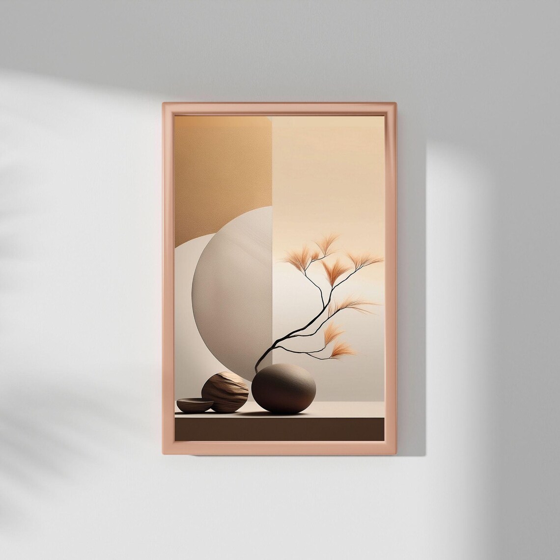 Minimal Japandi Abstract Botanical Poster, Zen Decor - Image 4