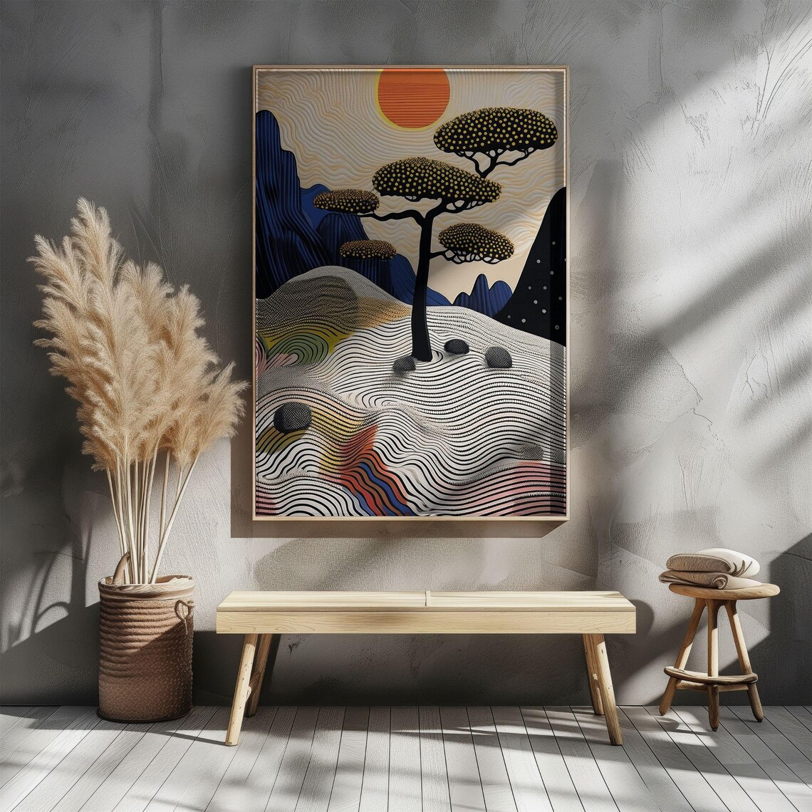 Abstract Landscape, Modern Nature Art Print - Image 4