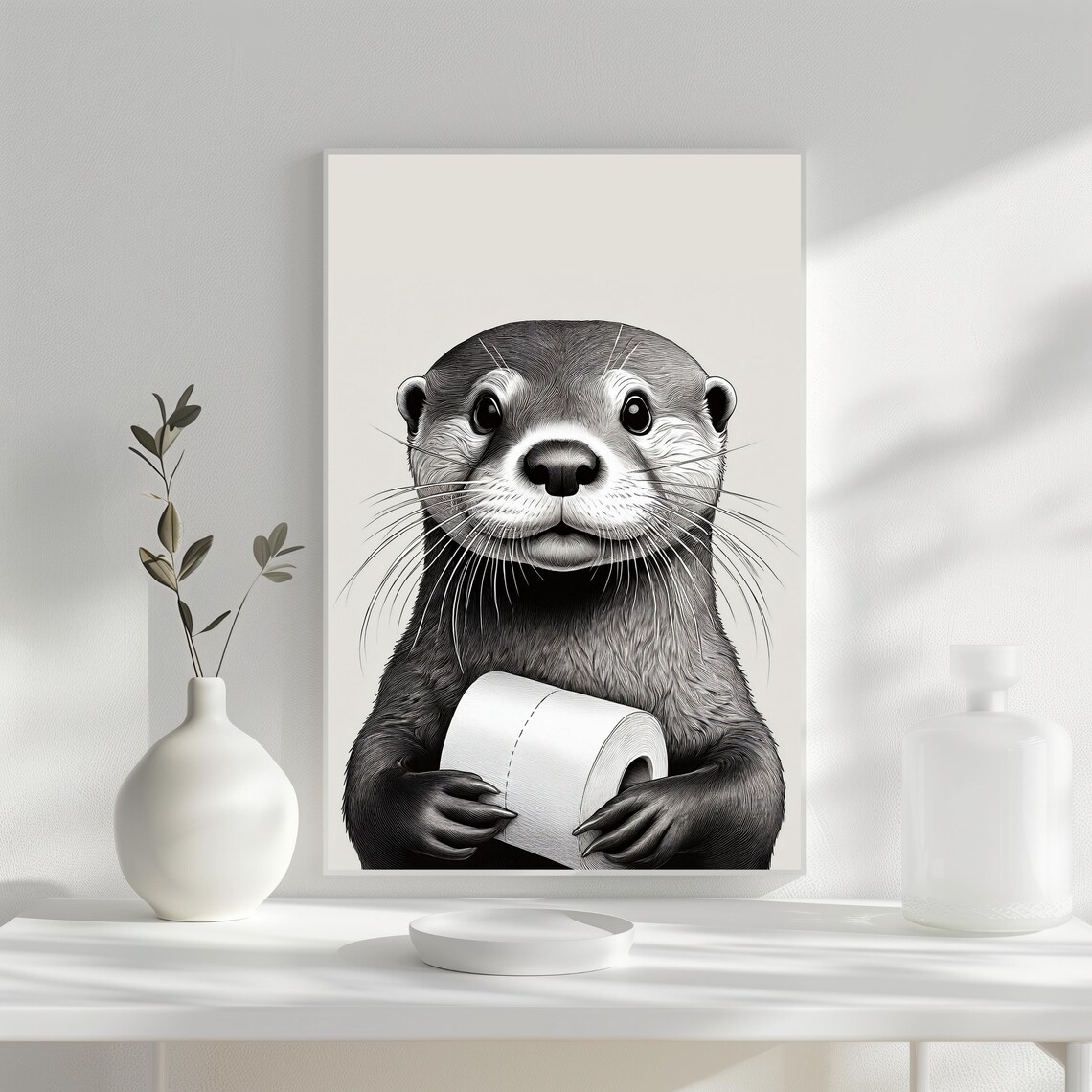 Cute Bathroom Otter - Animal Lover Decor - Image 3