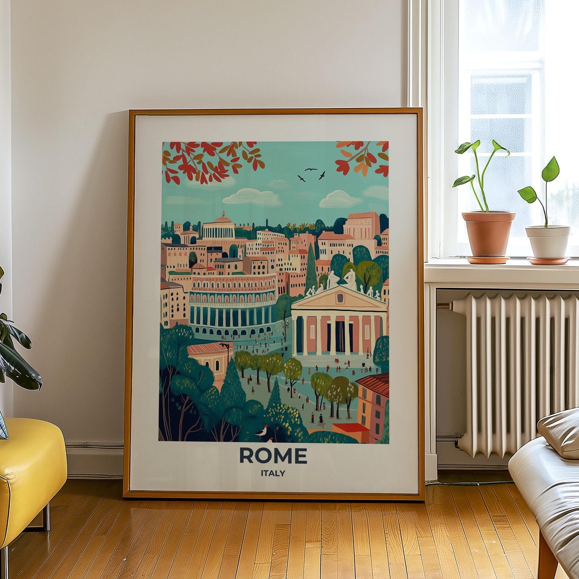 Rome Travel Poster Rome Poster Rome Travel Print Rome City Print Travel Print Travel Poster Rome Wall Decor Italy Travel Poster