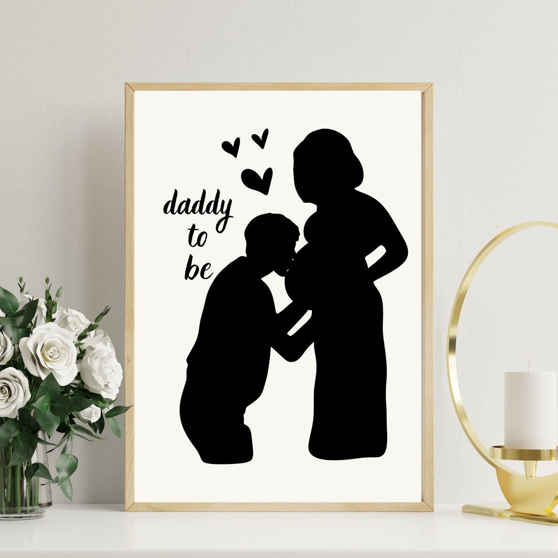 Daddy To Be Heartwarming Romantic Art