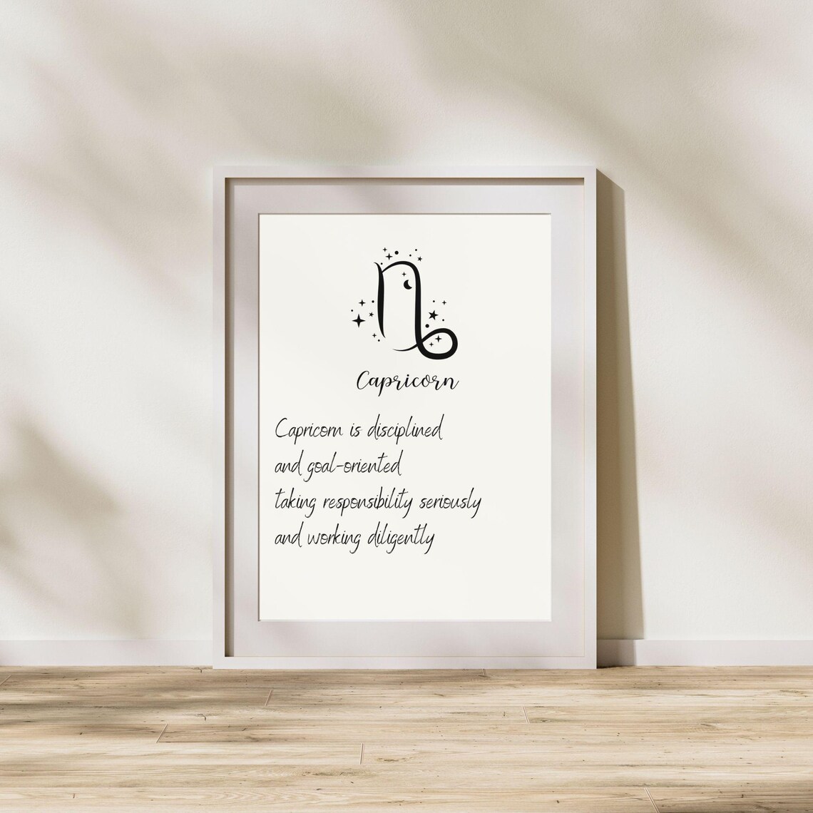 Capricorn Zodiac Sign Minimalist Art Print - Image 4