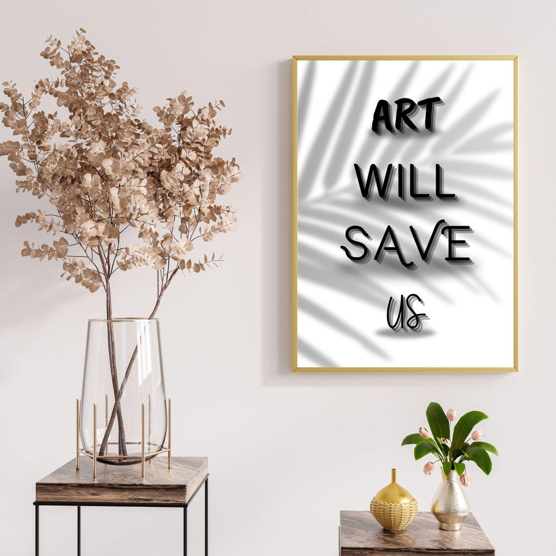 Art Will Save Us Minimalist Inspirational Design Motivational Art Wall Poster Art Lovers Decor - Image 3