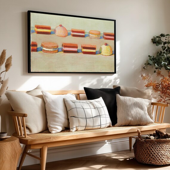 Colorful Rows of Pastries and Desserts Pop Art Painting Poster