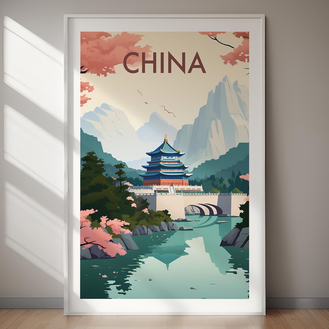 China Travel Poster Art Print, Asia Wall Decor - Image 2