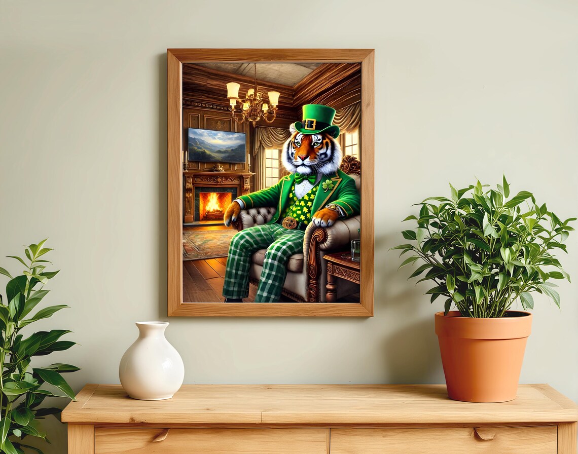 Tiger Patrick Animal Life Poster