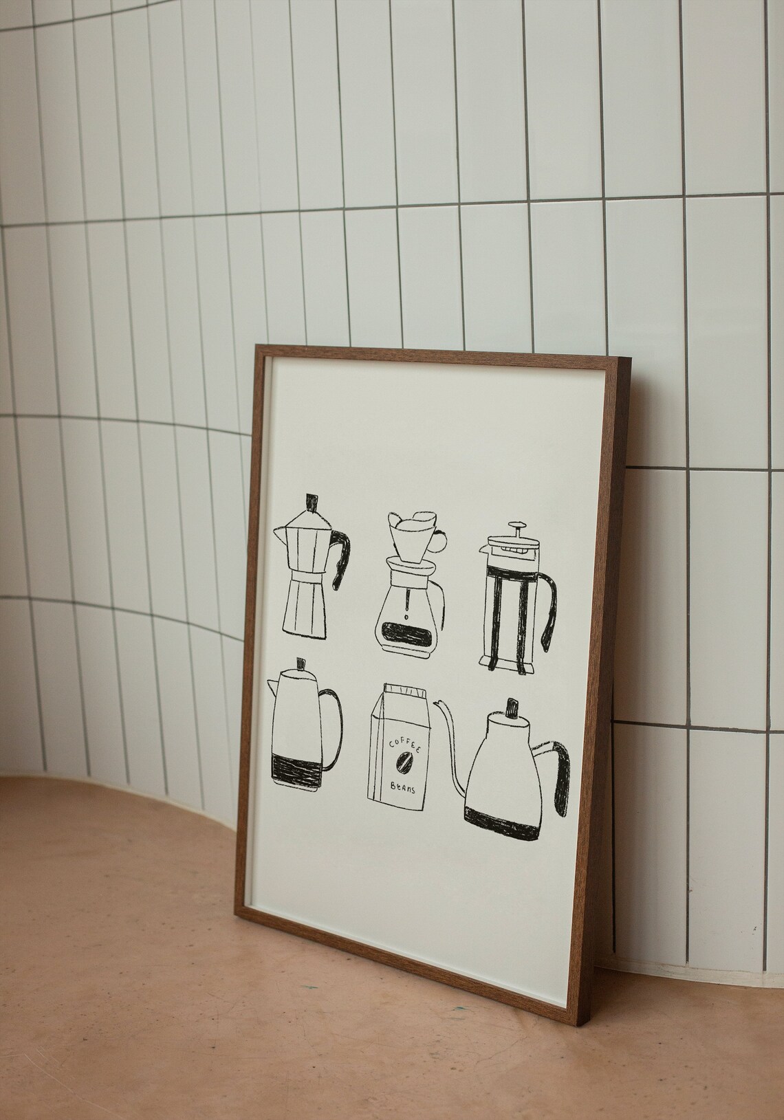 Hand Coffee Kitchen Decor Art Print - Image 3