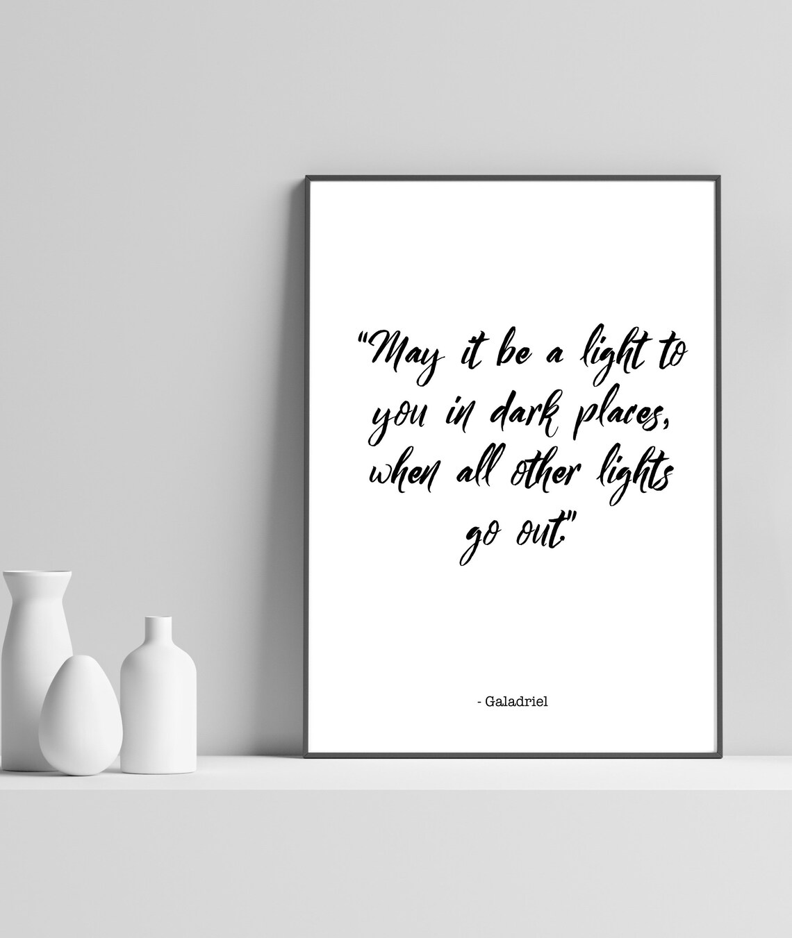 Lord of the Rings Quote Art Print, Home Decor