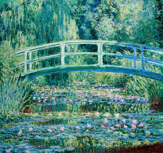 Claude Monet Water Lilies And Japanese Bridge Fine Art Glice 1899 Sku 0102