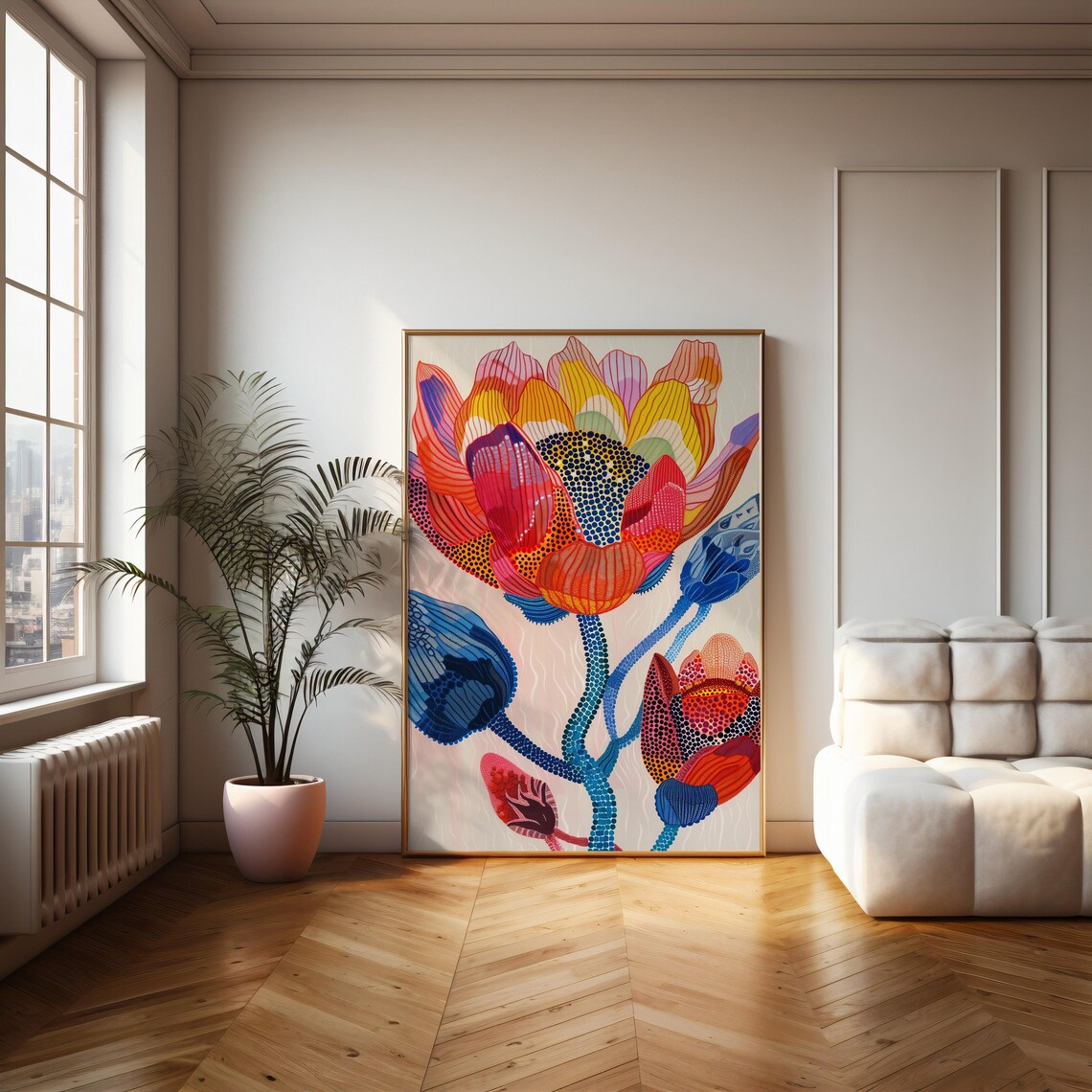 Abstract Botanical Poster, Modern Botanical Wall Art - Image 2
