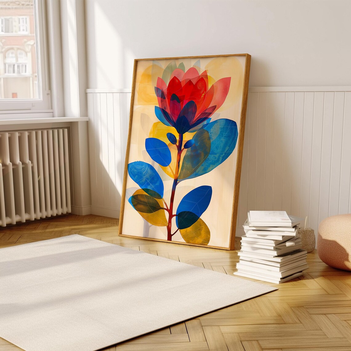 Stylish Botanical Floral Abstract Art Poster - Image 5