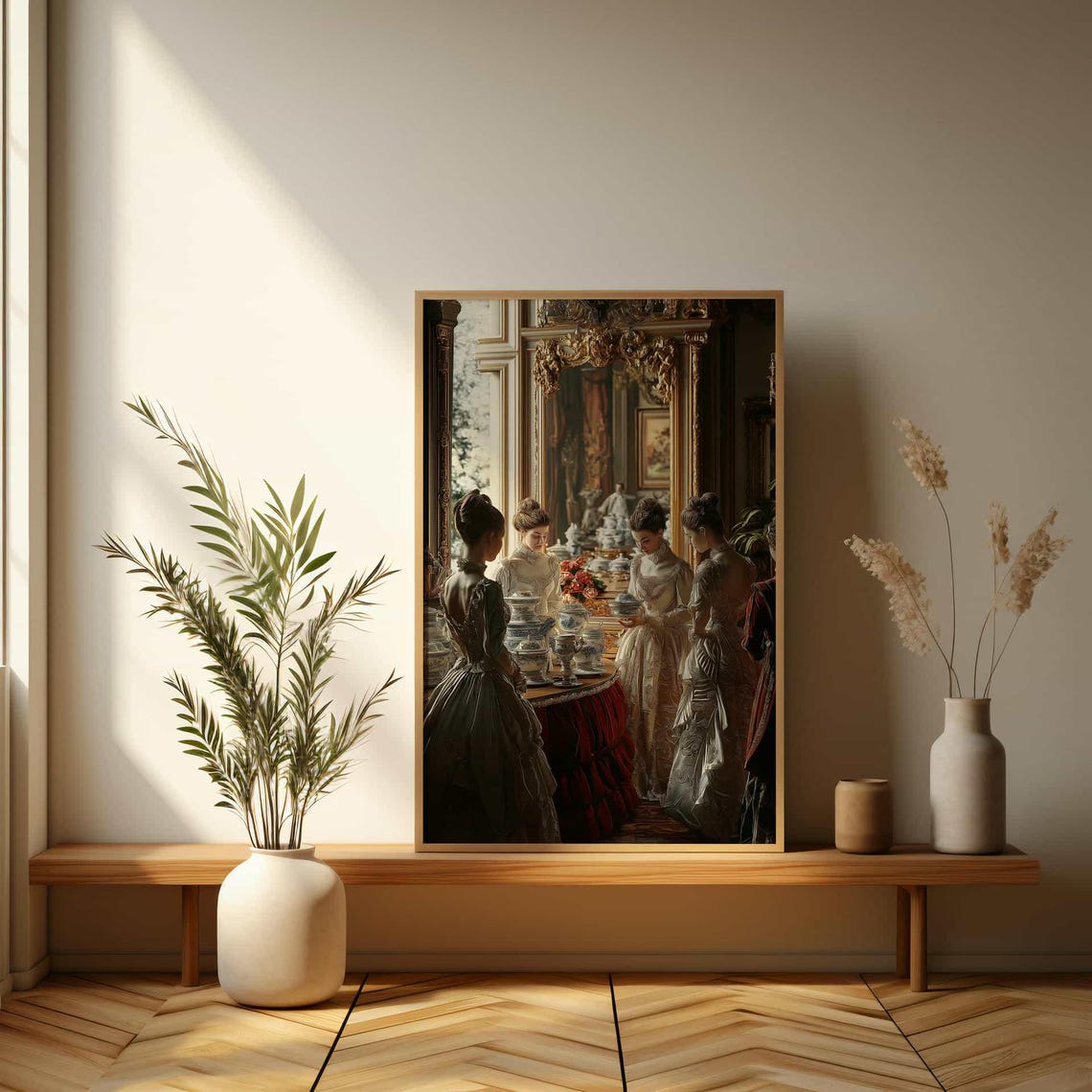 Victorian Ladies Afternoon Tea Party Classic Painting Poster - Image 3