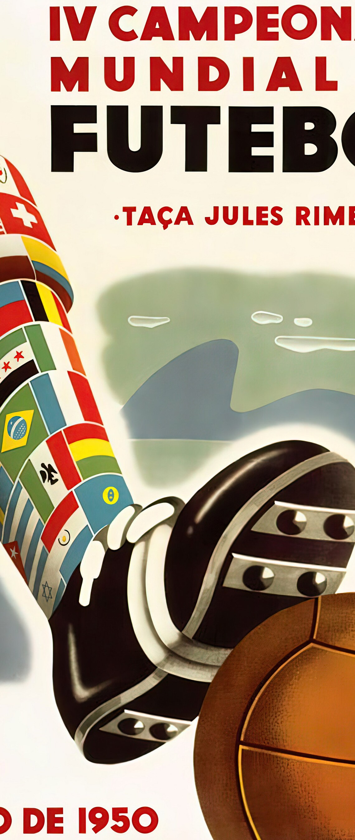 World Cup 1950 Brazil Promotional Travel Poster - Image 2