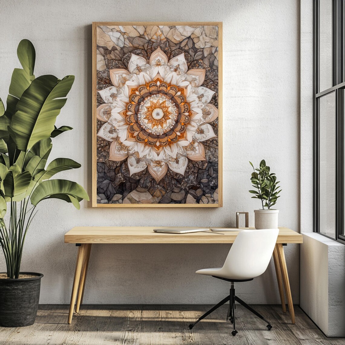 Boho Mandala, Bohemian Home Decor Art Print - Image 3