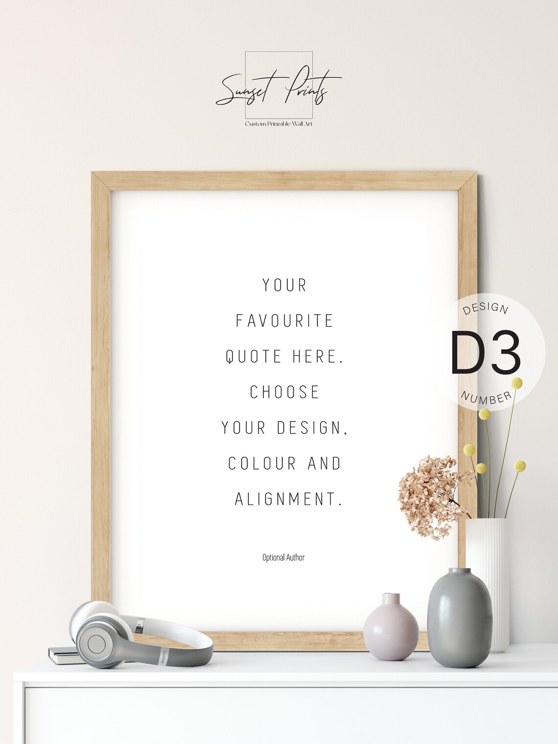 Personalized Custom Quote Typography Art Print - Image 3