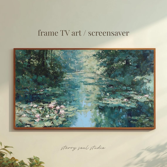 Lake Frame Tv Art Vintage Oil Painting Desktop Wallpaper 4k Tv25127