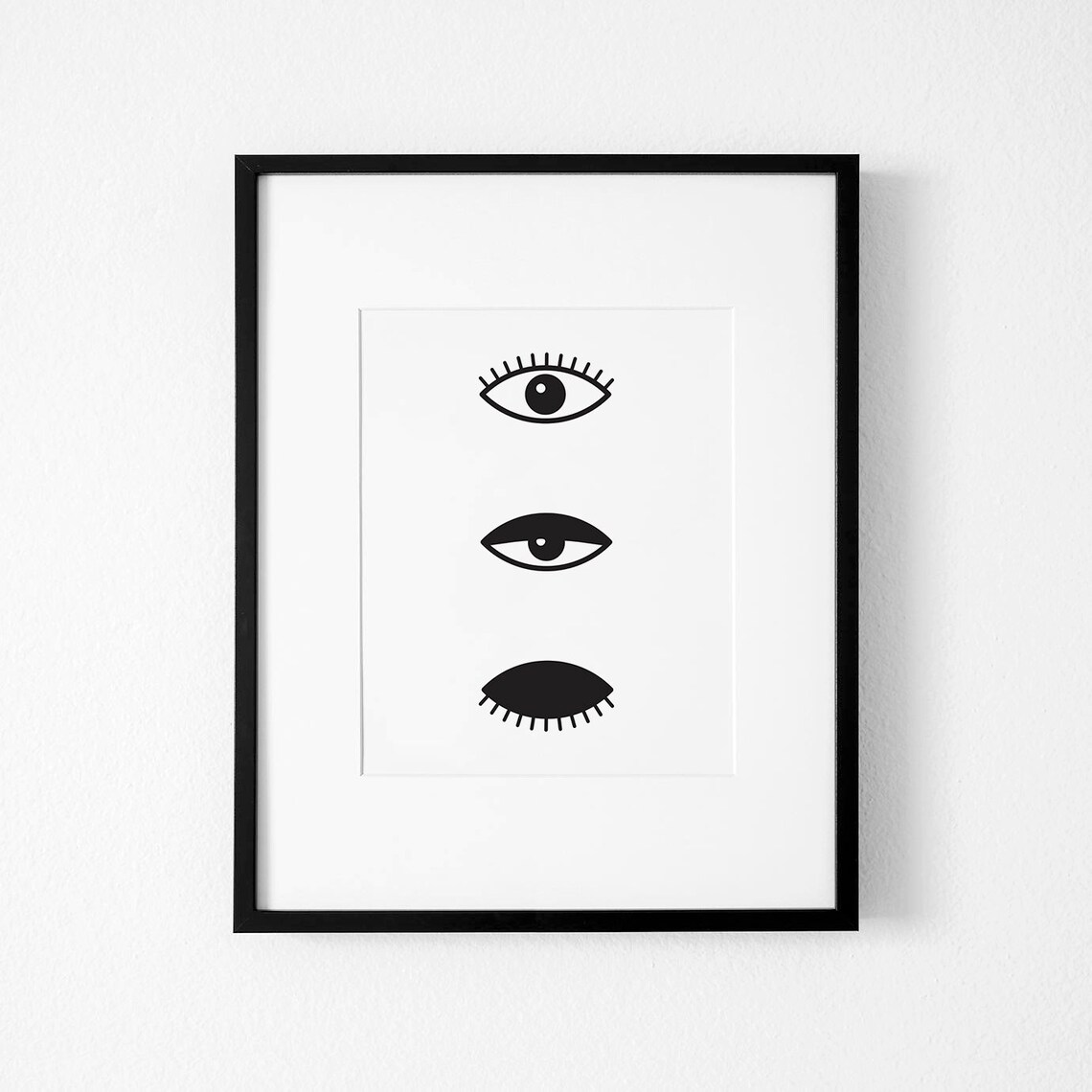 Minimalist Eye Illustration Art Print, Modern Decor - Image 2